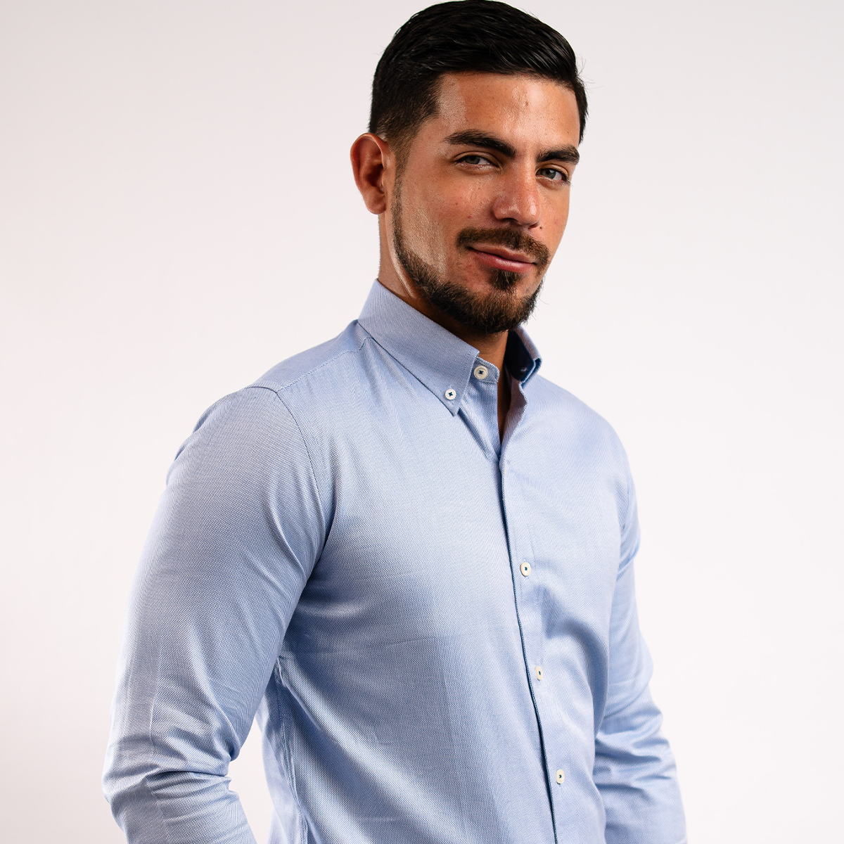 Camisa Azurro Royal Oxford 100% Algodón Pima