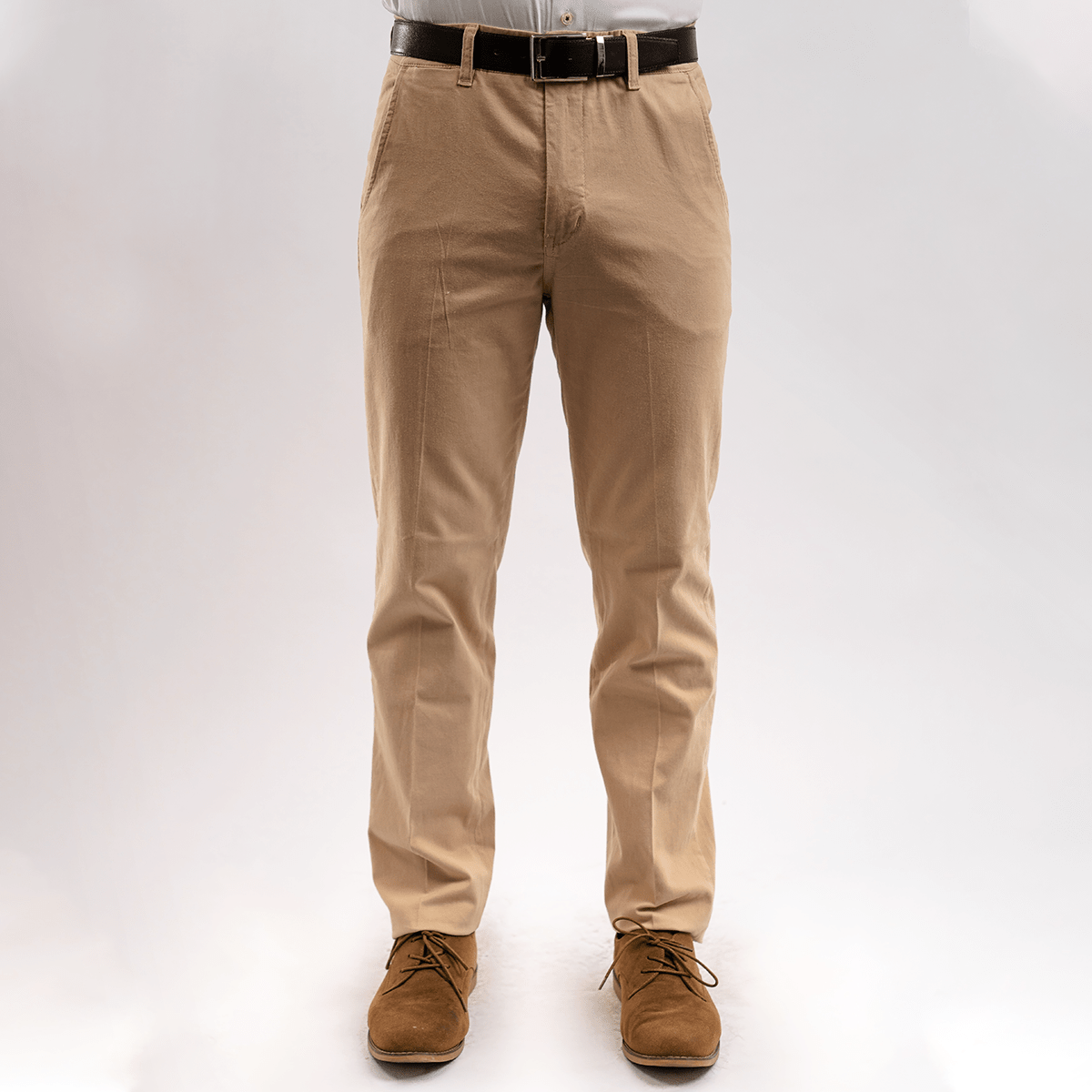 Pantalón Caqui Algodón Stretch Slim Fit - BARBADENS