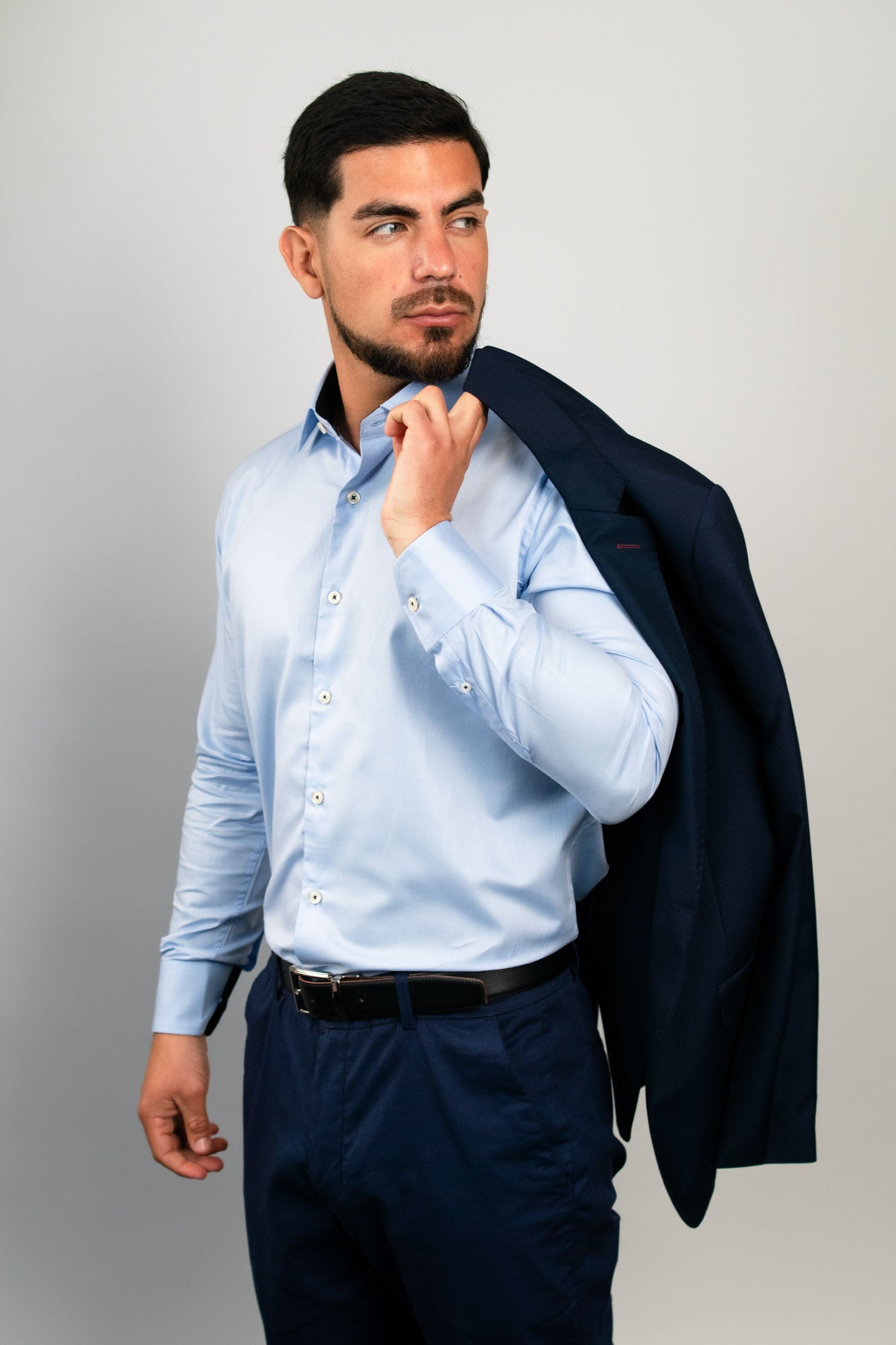 Camisa Azurro Royal Oxford 100% Algodón Pima