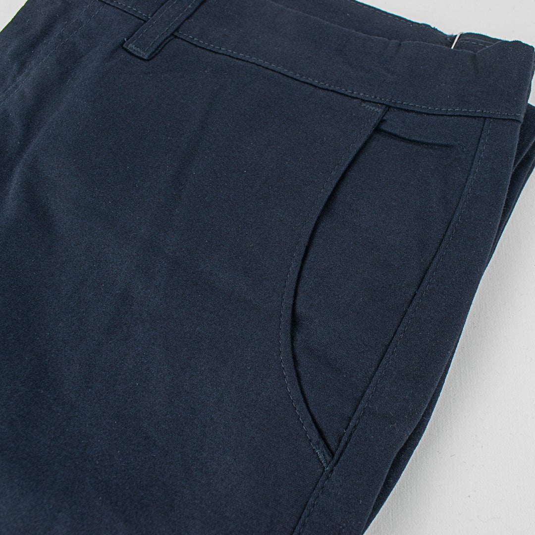 Pantalón Azul Marino Algodón Pima Slim Fit - BARBADENS