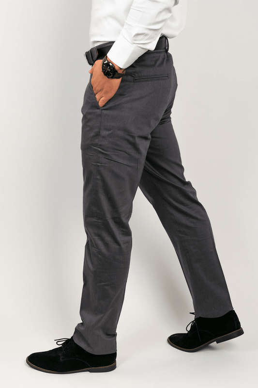 Pantalón Acero Algodón Stretch Slim Fit - BARBADENS