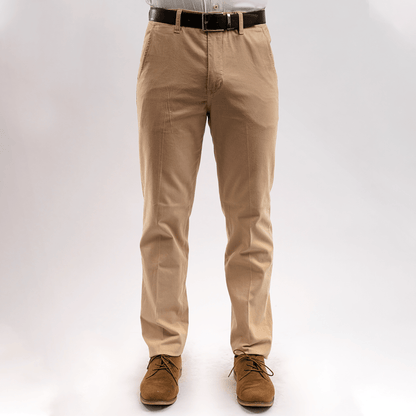 Pantalón Caqui Algodón Stretch Slim Fit - BARBADENS