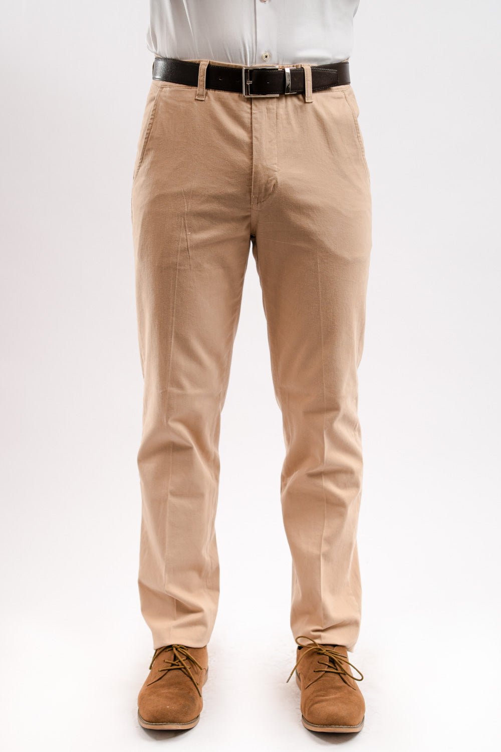 Pantalón Caqui Algodón Stretch Slim Fit - BARBADENS