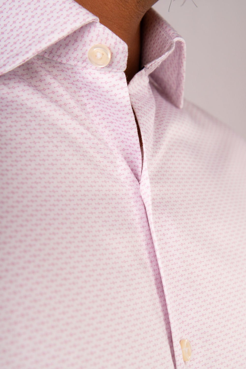 Camisa Slim Fit Algodón Pima Blanco Est. - BARBADENS