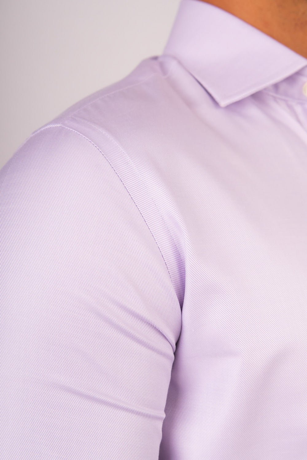 Camisa Lila Dobby 100% Algodón Pima Slim Fit - BARBADENS