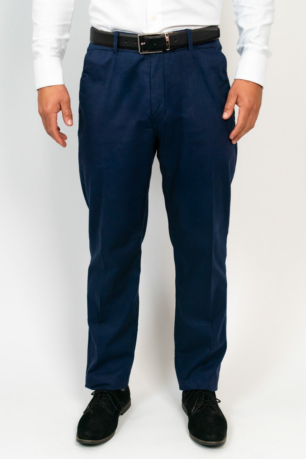 Pantalón Azul Marino Algodón Pima Slim Fit - BARBADENS
