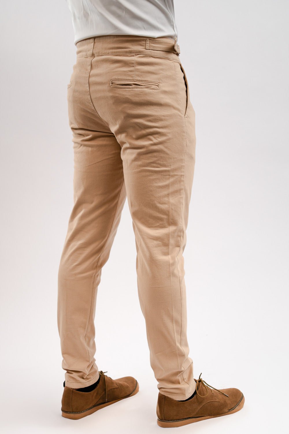 Pantalón Gurkha Caqui Algodón Stretch Slim Fit - BARBADENS