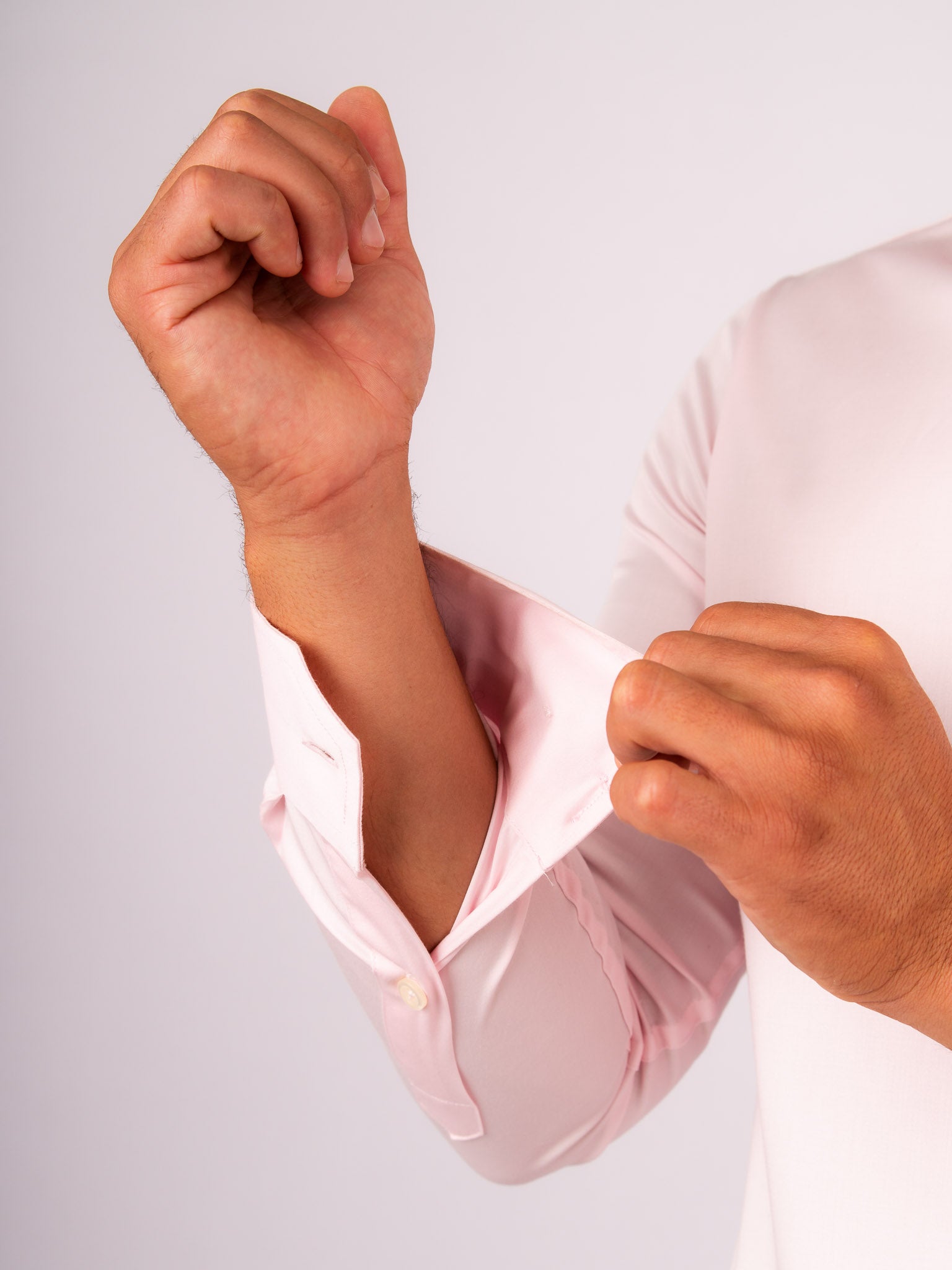 Camisa Rosada Algodón Stretch Slim Fit - BARBADENS