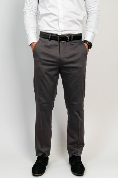Pantalón Marrón Algodón Pima Slim Fit - BARBADENS