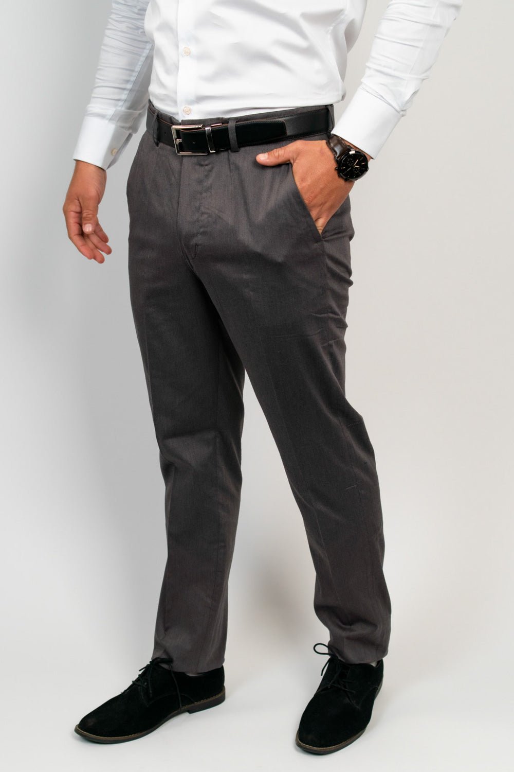 Pantalón Marrón Algodón Pima Slim Fit - BARBADENS