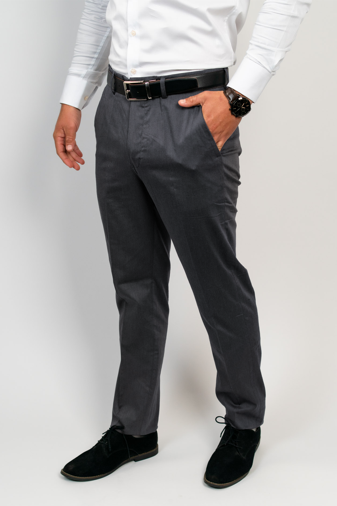 Pantalón Acero Algodón Stretch Slim Fit