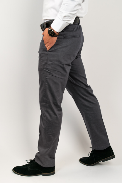 Pantalón Acero Algodón Stretch Slim Fit