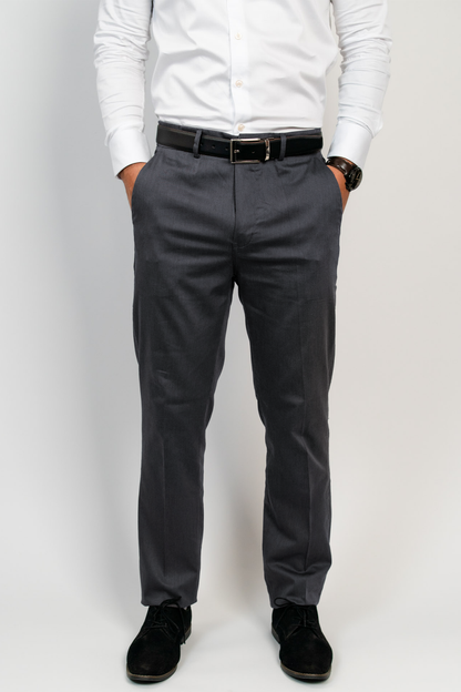 Pantalón Acero Algodón Stretch Slim Fit