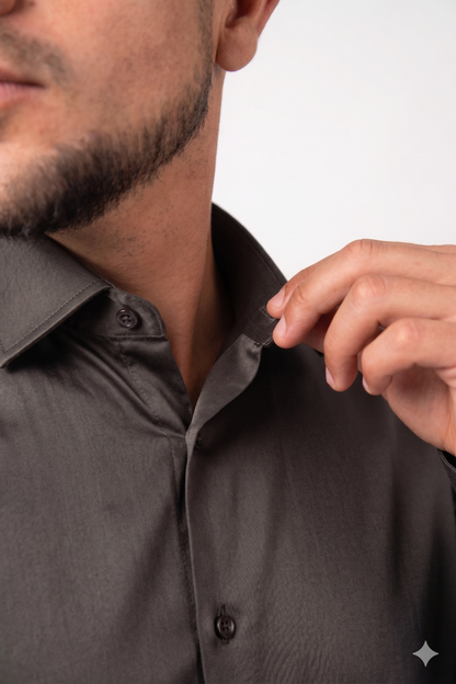 Preventa - Camisa Mocca Algodón Stretch Slim Fit